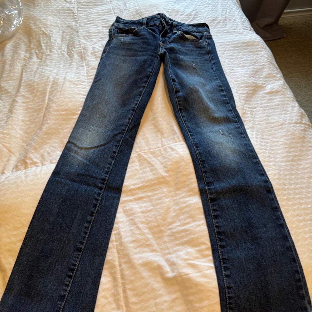 Kick Boot Jeans, Short Length, Medium dark wash